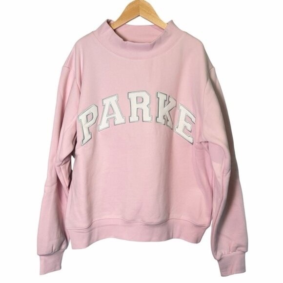 Parke Varsity Mockneck Sprinkle + White in S/M & L/XL, NWT - Picture 3 of 8